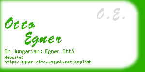 otto egner business card